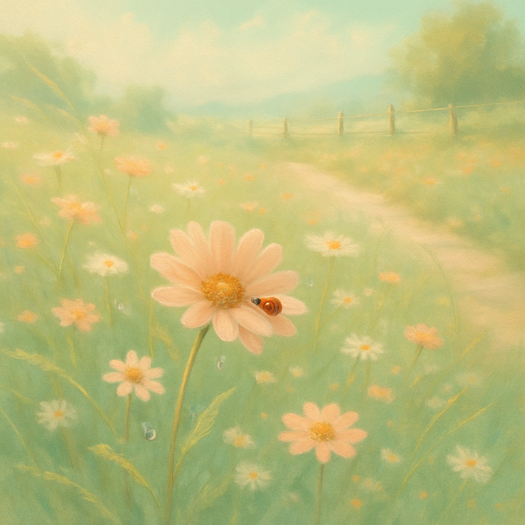 Flower Meadow Whisper Number painting