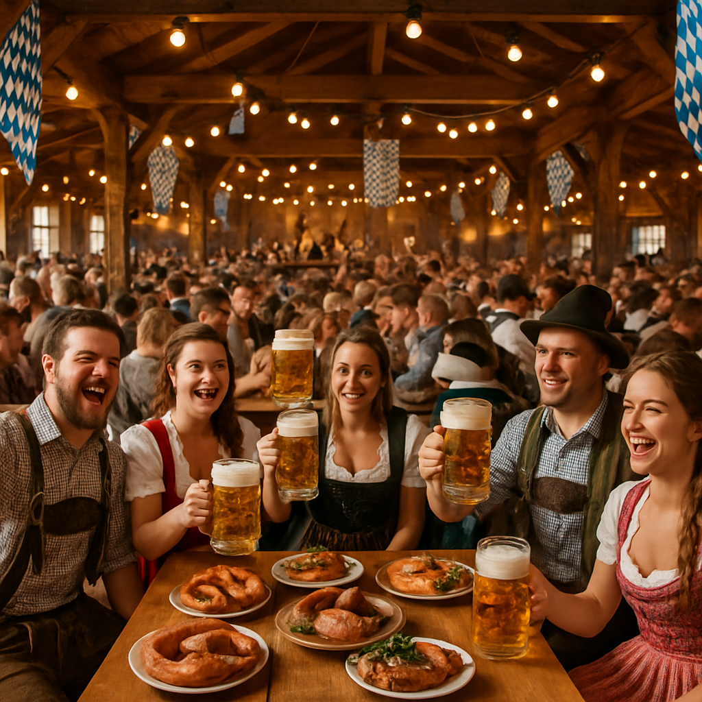 Oktoberfest Merriment In Munich Beer Tent Number painting