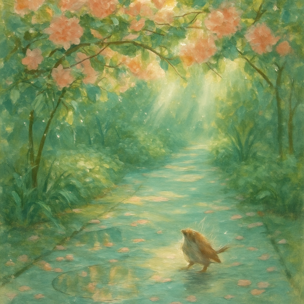 Floral Rainlight Canopy Numbered painting kits