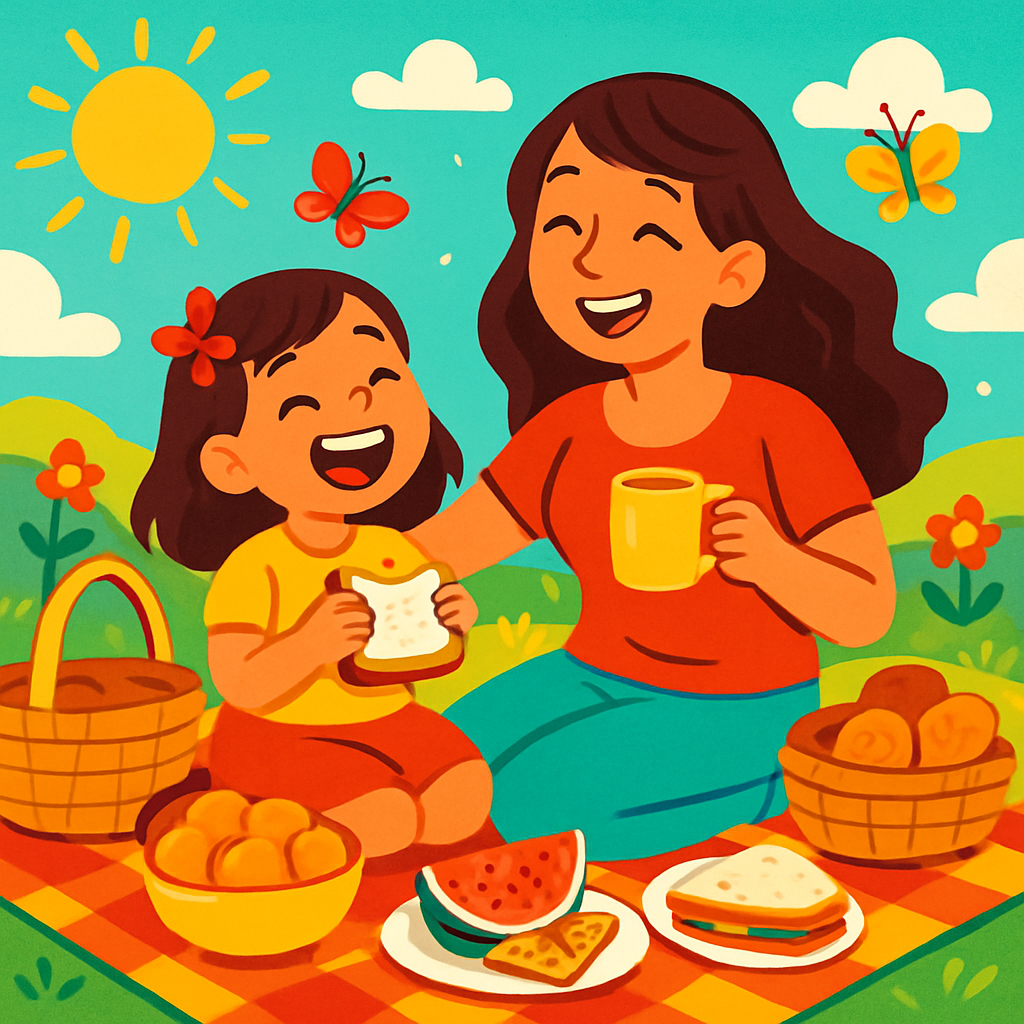 Picnic Joy In The Sunny Field painting number kit