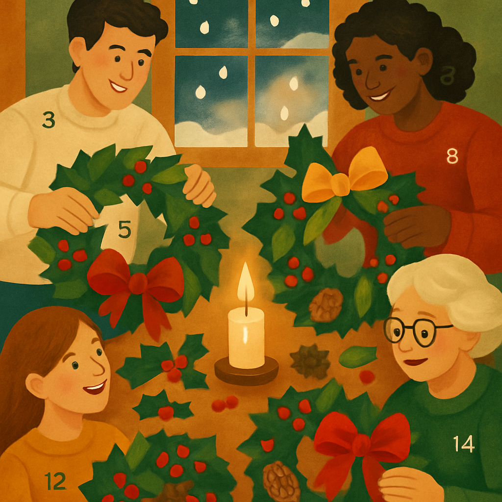 Wreath Workshop Wonder paint by color