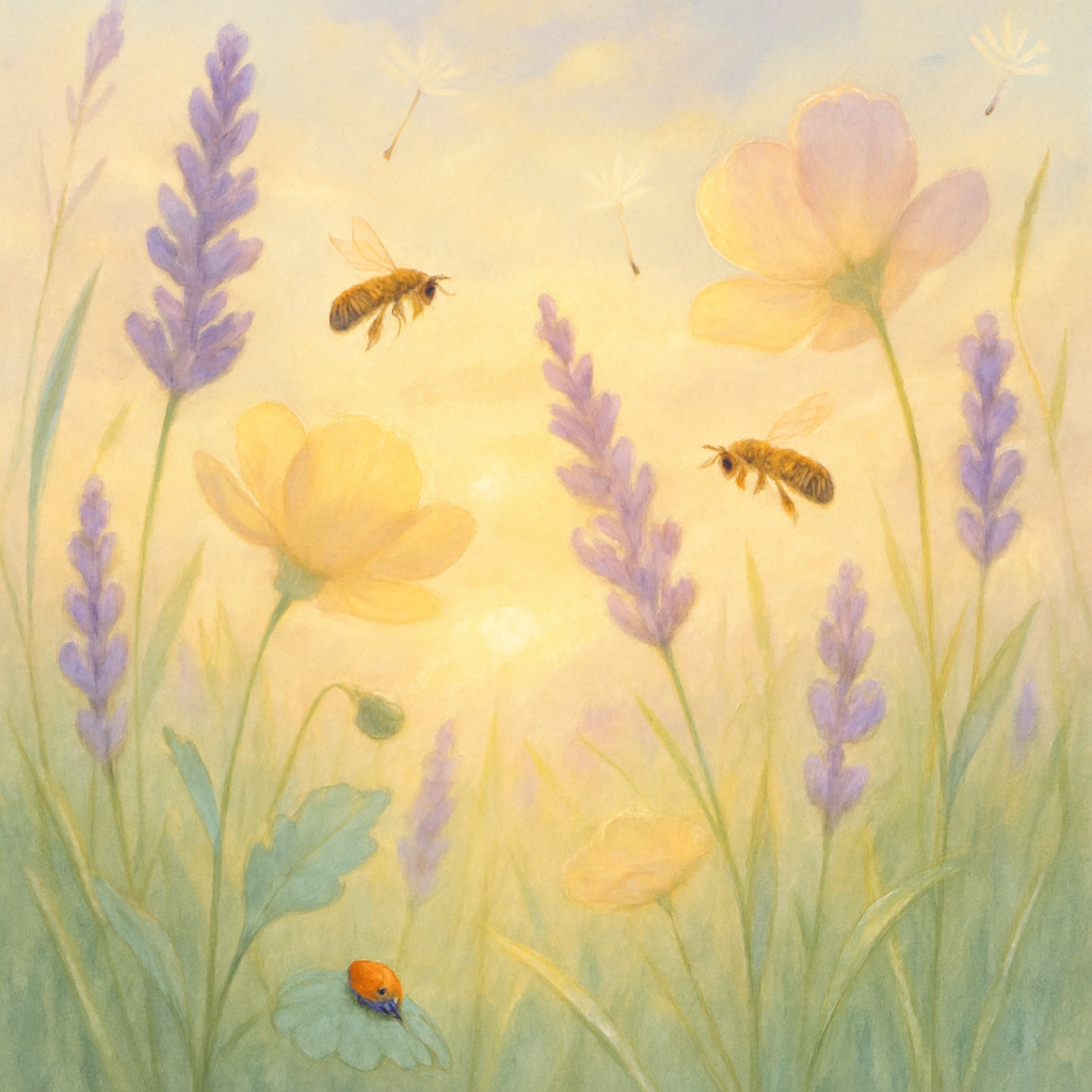 Flower Meadow Whispers Painting by numbers kit