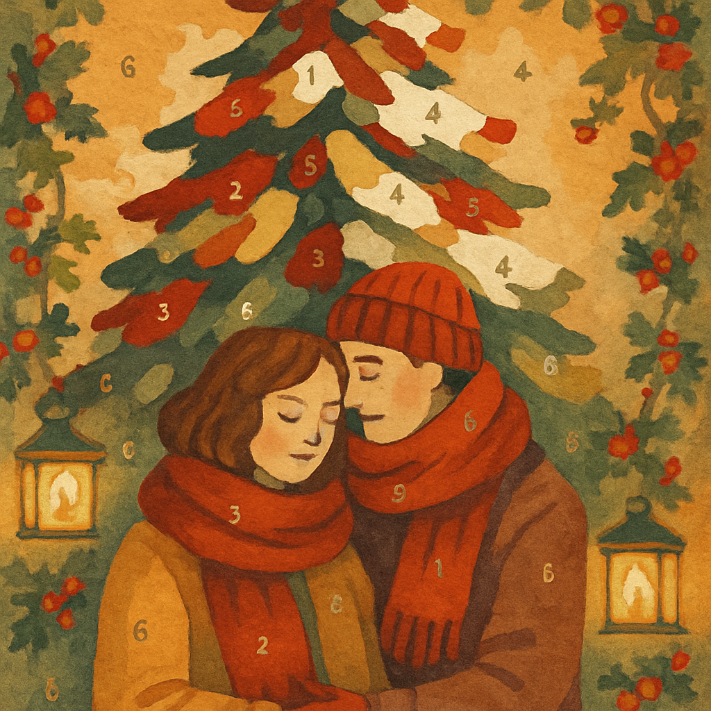 Twilight Evergreen Gathering Number painting