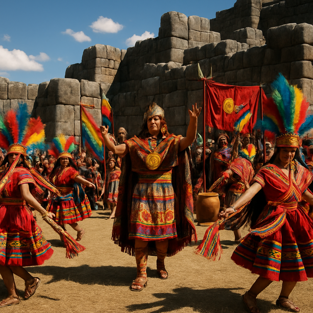 Inti Raymi Festival In Cusco Plaza Number painting