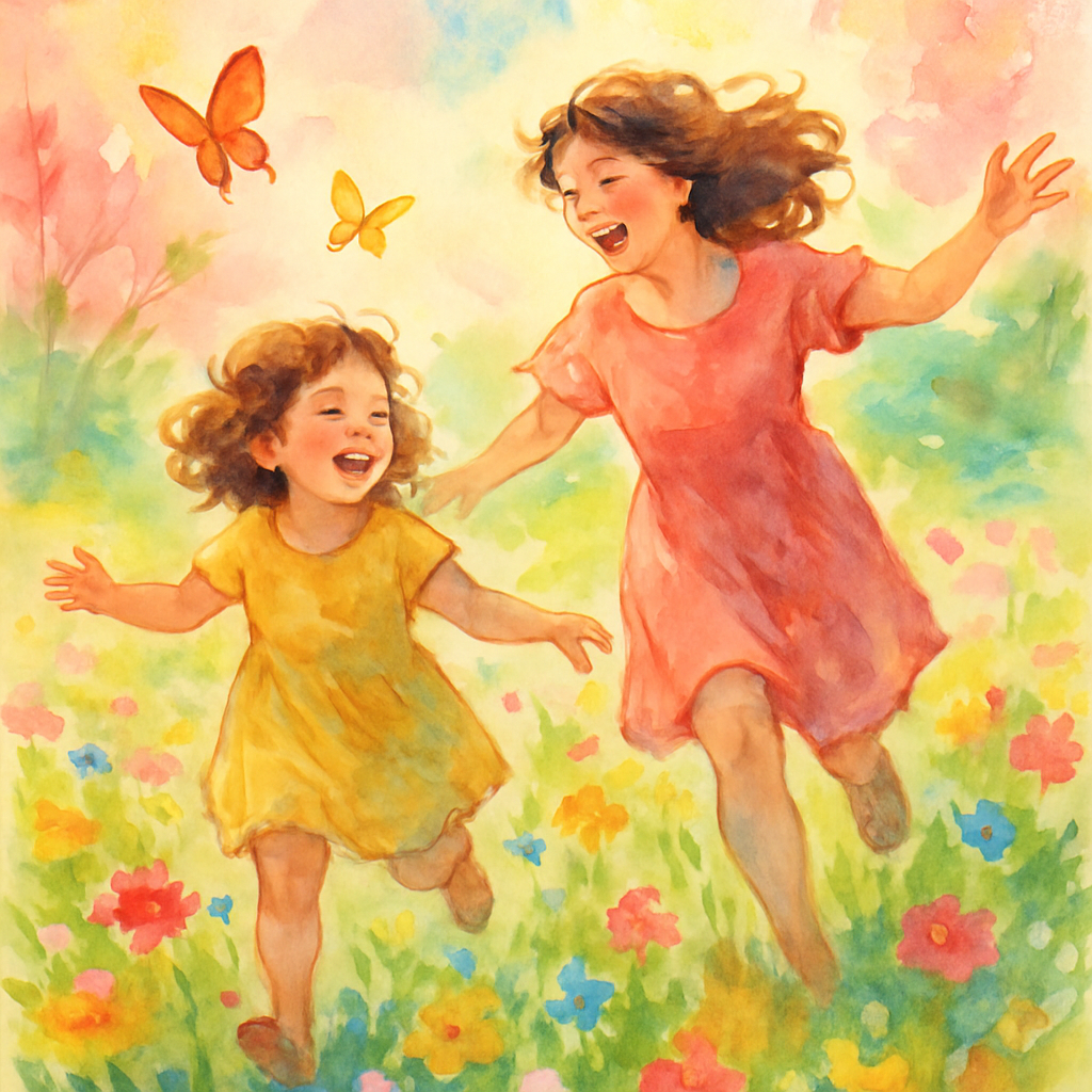 Butterfly Chase Springtime Paint by numbers kits
