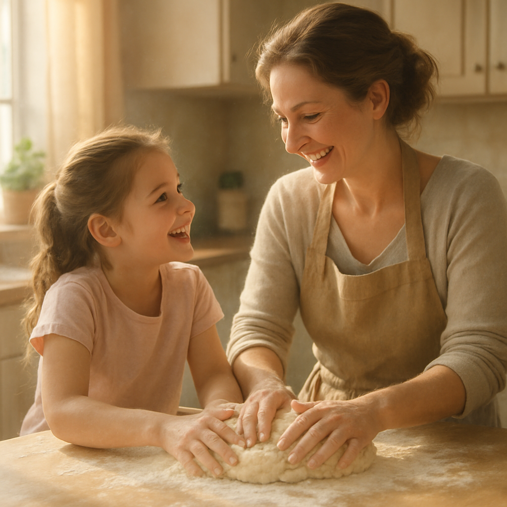 Quiet Moments Cooking Together paint by numbers