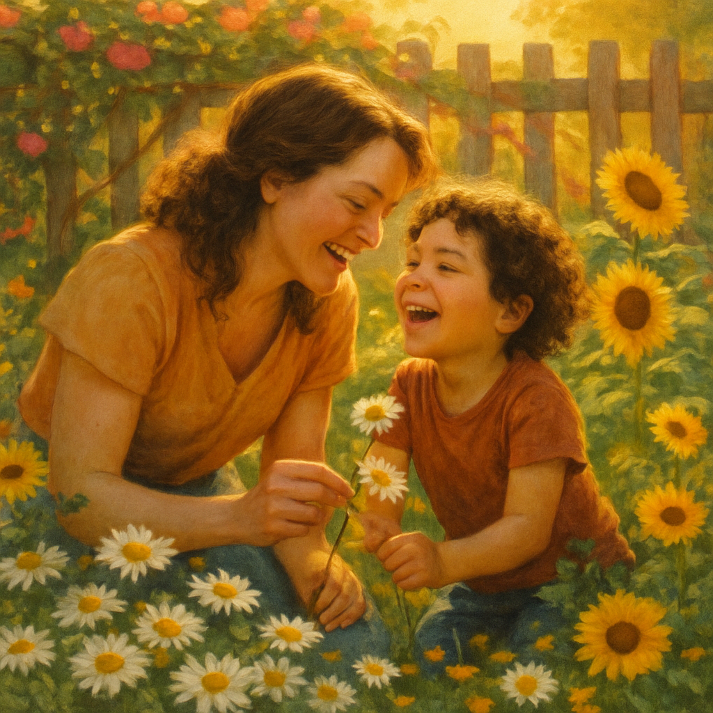 Heartfelt Garden Reunion Number painting