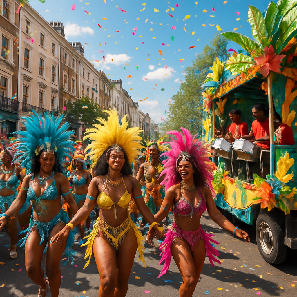 Notting Hill Carnival Street Scene Paint by numbers kits
