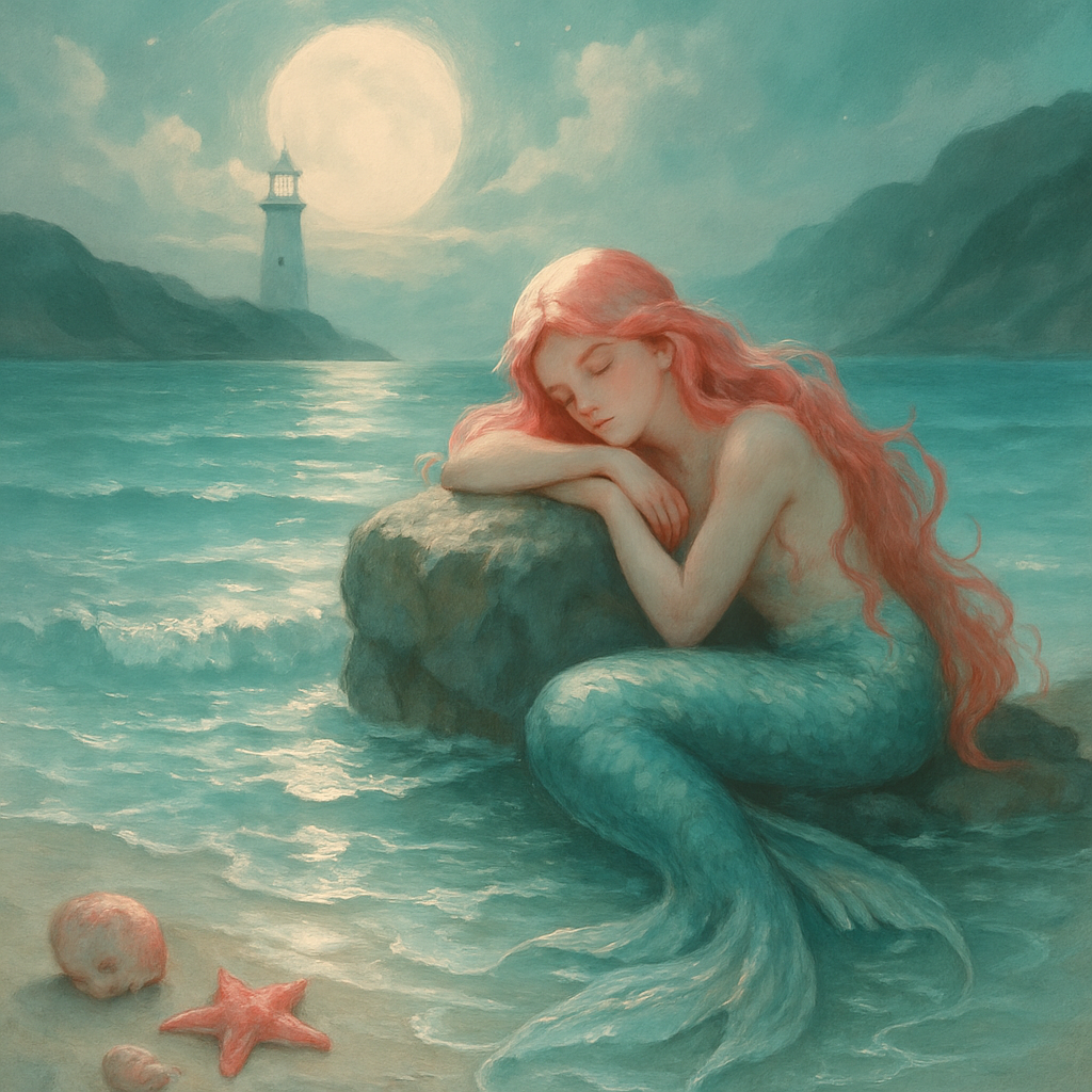 Mermaid Tide Lullaby Painting by numbers kit