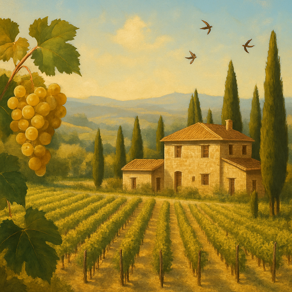 Tuscany Golden Rows Paint by numbers art