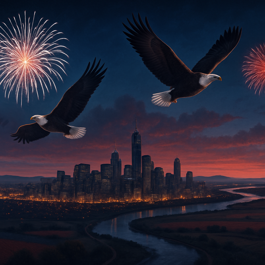 USA Horizon Mosaic Painting by numbers kit