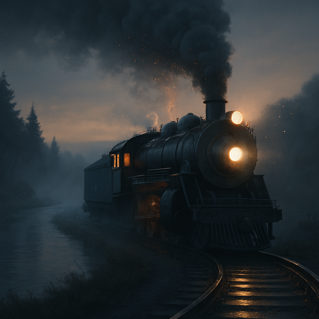 Train Twilight Journey paint by numbers