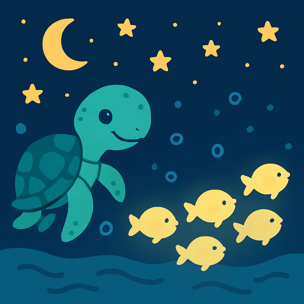 Starlight Sea Turtle Parade painting number kit