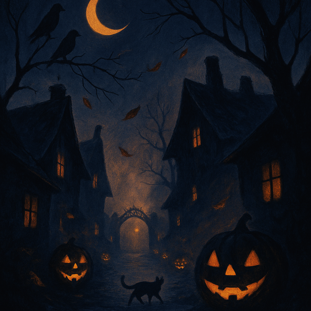 Halloween Nocturne Numbered painting kits