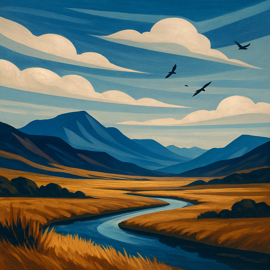 Landscape Horizons Painting by numbers kit