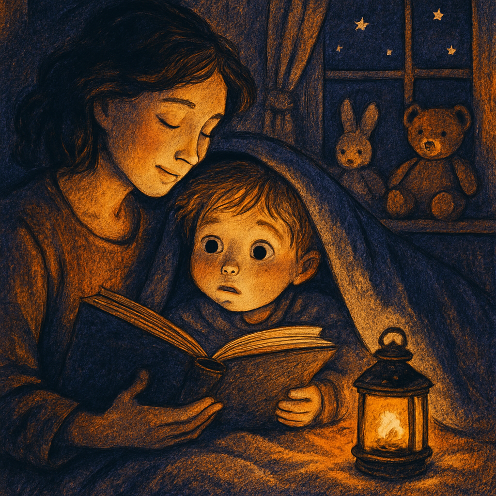 Bedtime Story By Lantern Light Numbered painting kits