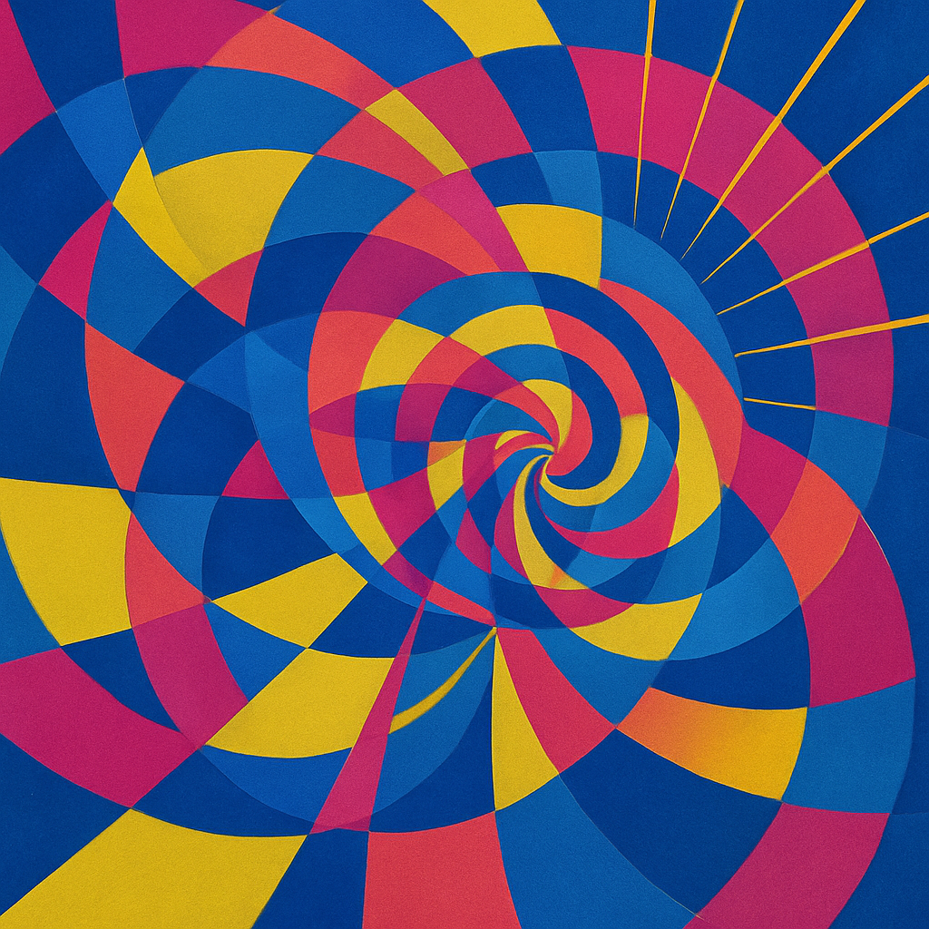 Abstract Kinetic Dream Paint by numbers art