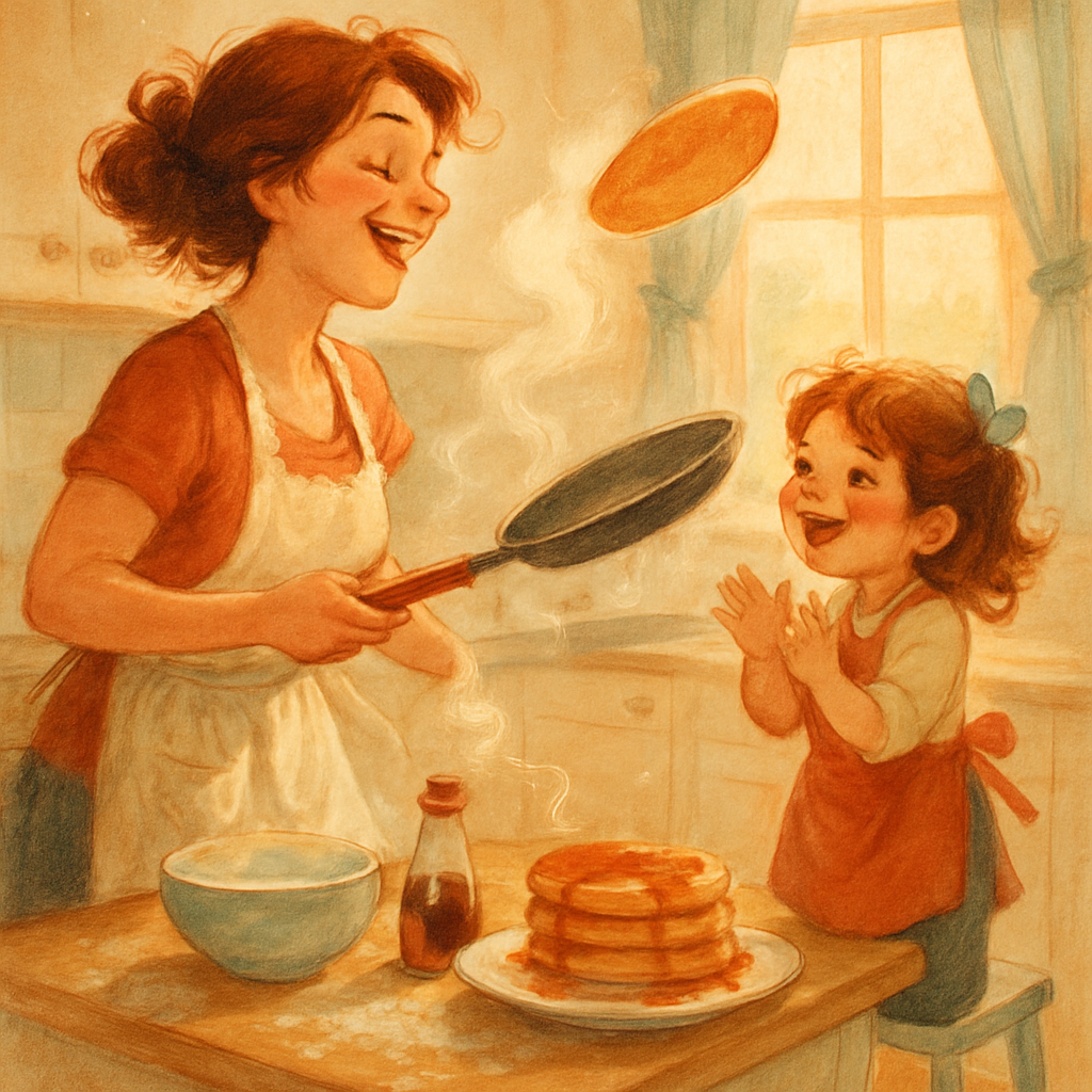 Kitchen Dance And Pancake Flip DIY paint by numbers