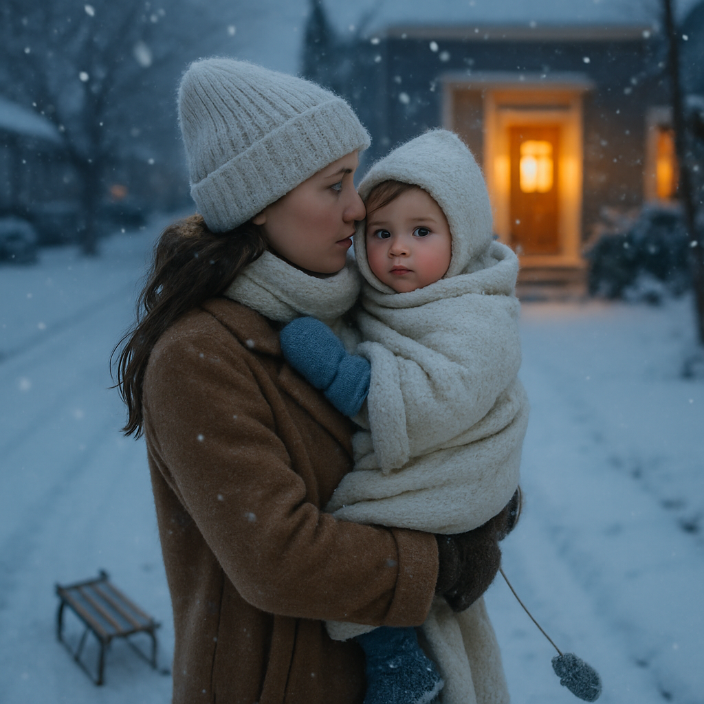 First Snow Carry Home Paint by numbers art