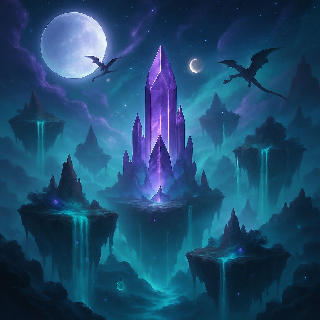 Fantasy Starborne Realm Paint by numbers art