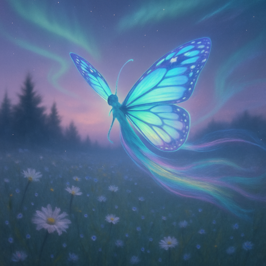 Butterfly Aurora Drift Painting by numbers kit