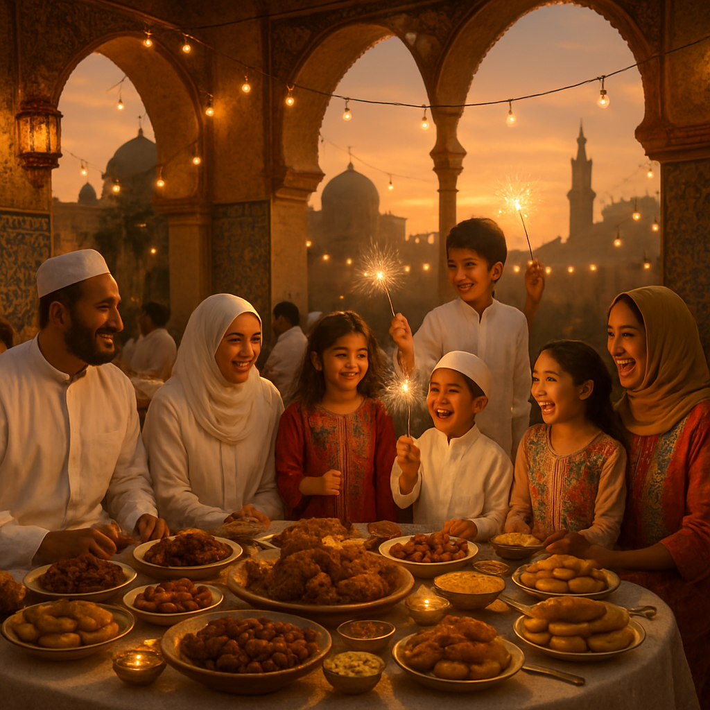 Eid Al-Fitr Evening Feast painting number kit