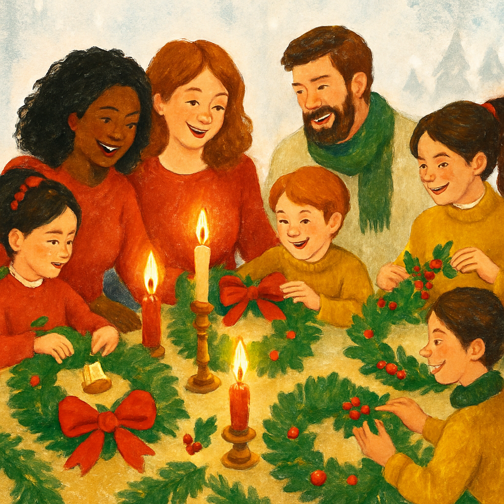 Wreaths Of Warmth paint by number