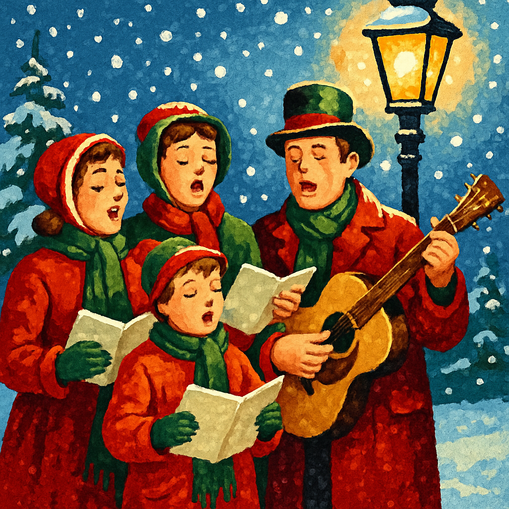 Glistening Snowfall Symphony Paint by numbers kits