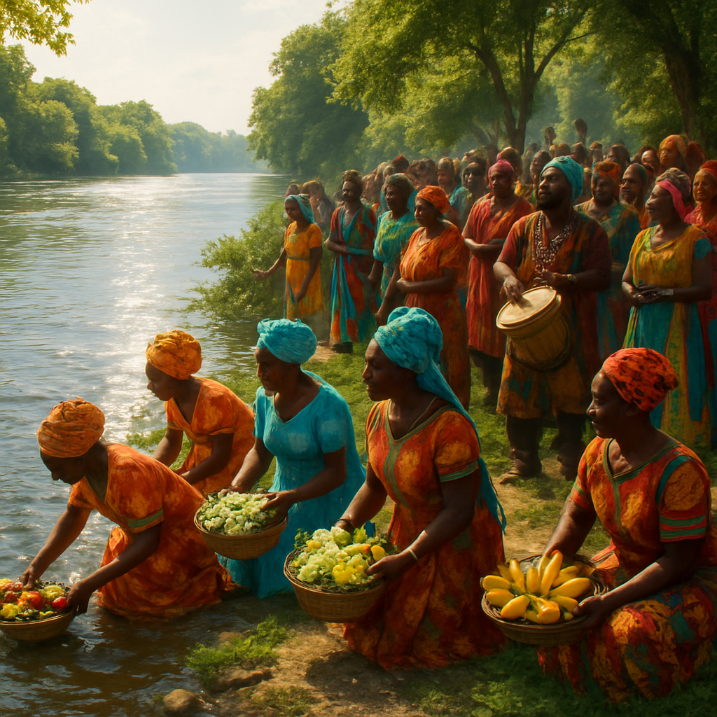 Odunde Festival River Blessing Paint by numbers kits