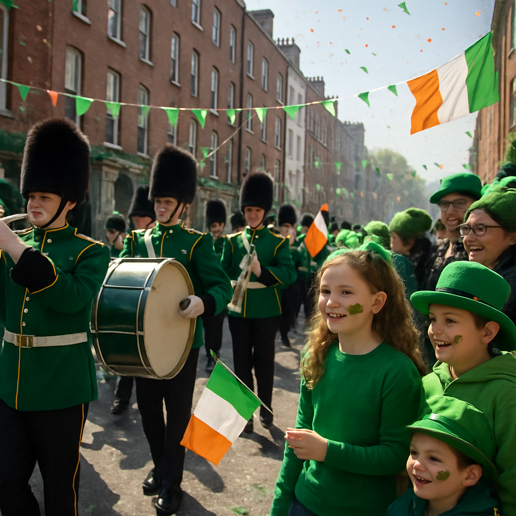 St. Patrick Parade In Dublin Numbered painting kits