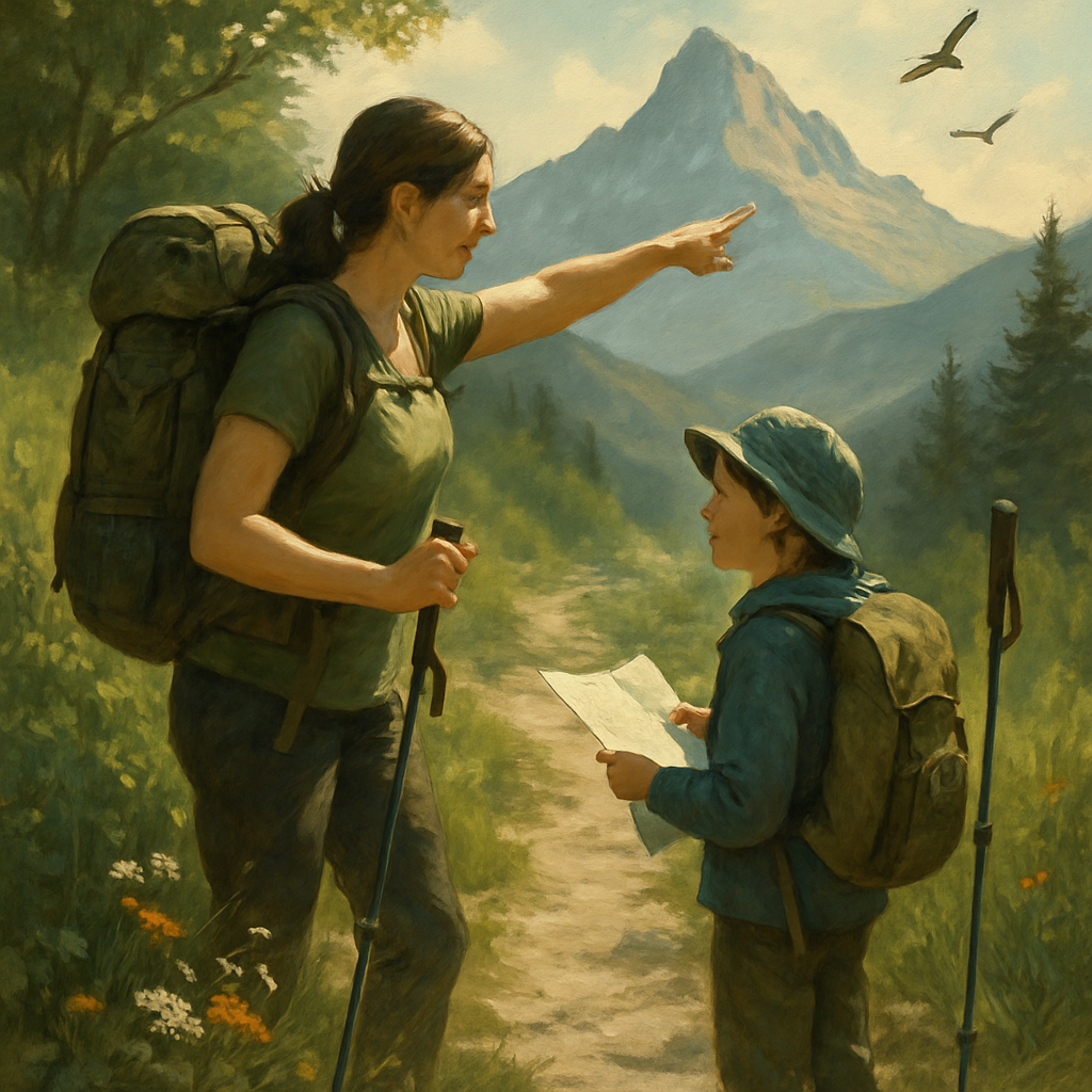 Mountain Trail Teaching Moment Numbered painting kits