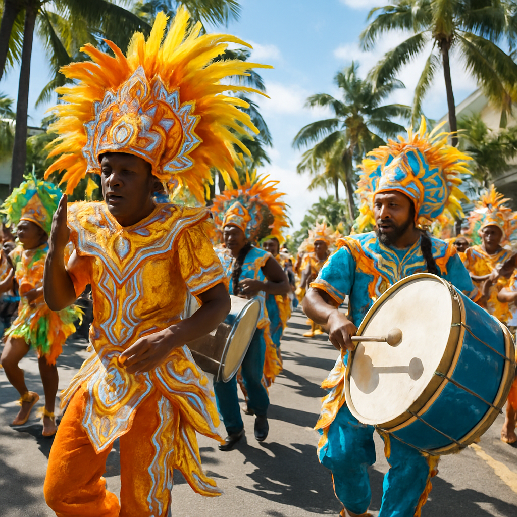 Junkanoo Street Parade Nassau Numbered painting kits