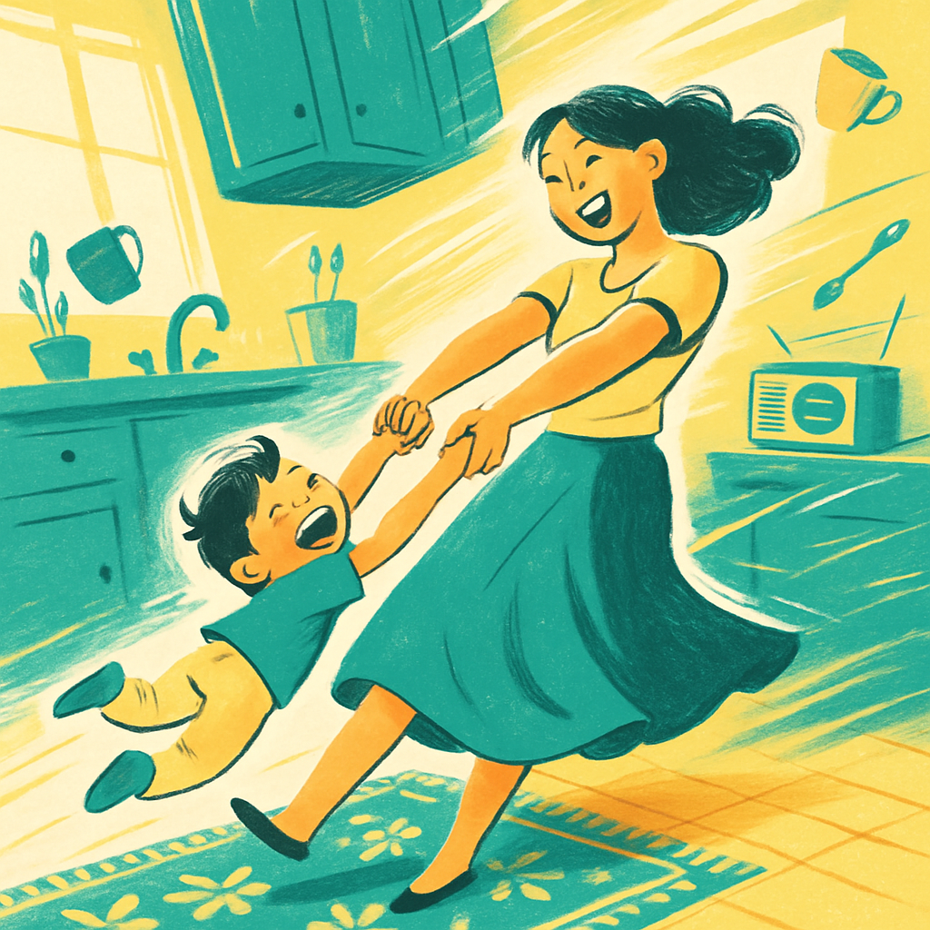 Dance In The Kitchen Morning Ballet paint by color