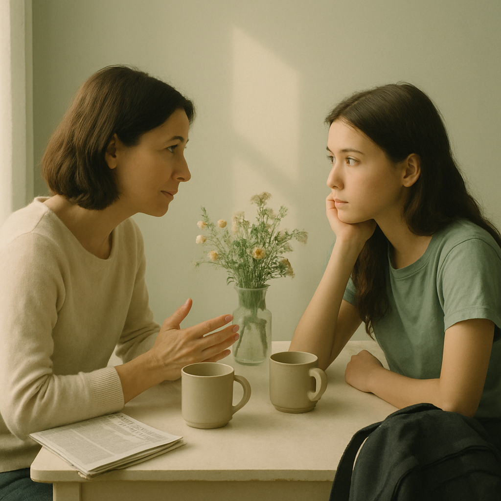 Quiet Kitchen Morning Tea Conversation Number painting