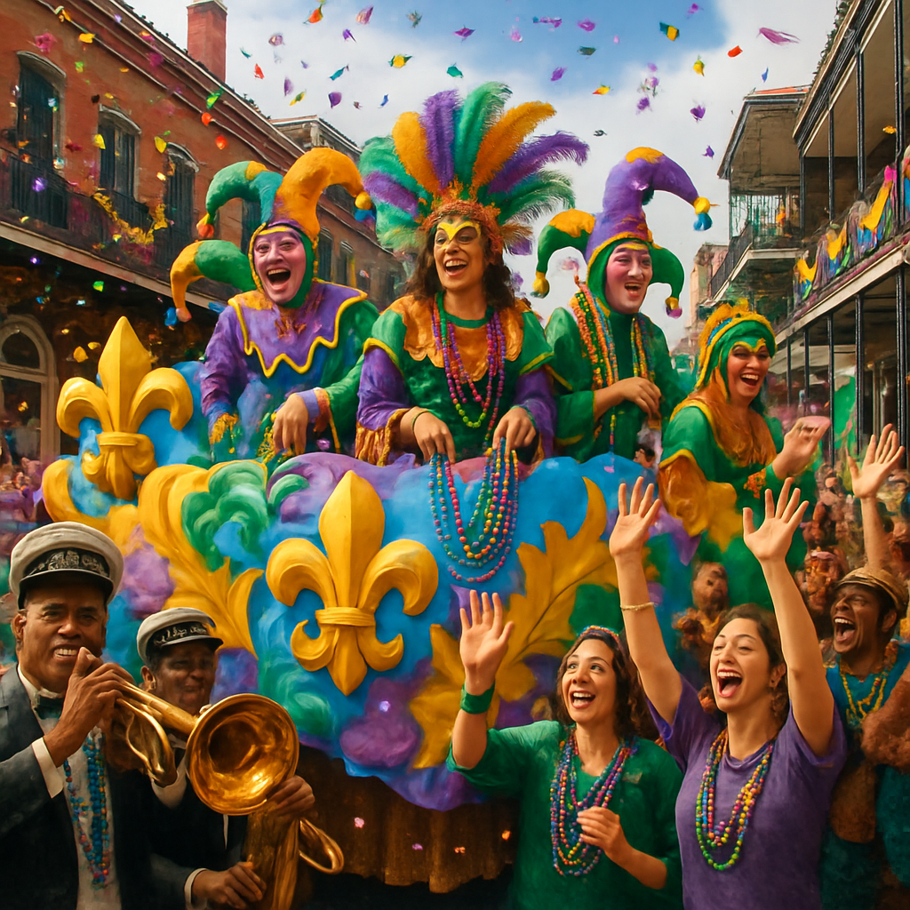 Mardi Gras Revelry DIY paint by numbers
