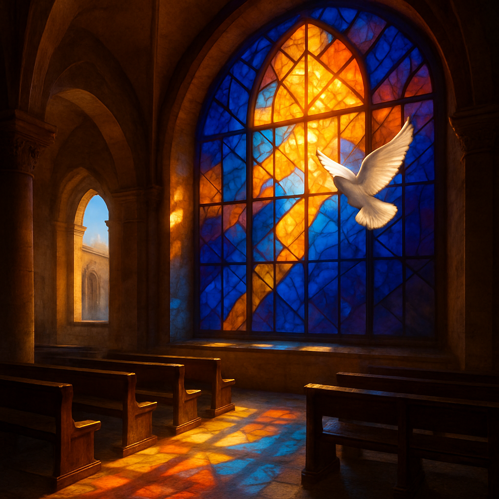 Stained Glass Dawn Cathedral DIY paint by numbers