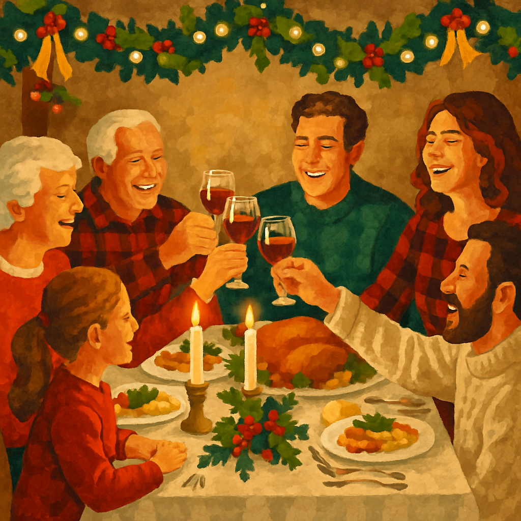 Joyous Hearthside Feast Numbered painting kits