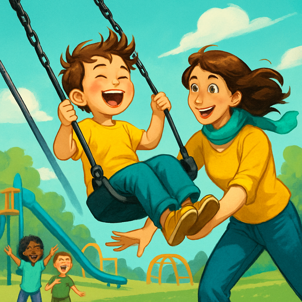 Playground Splendor Swing Push paint by numbers