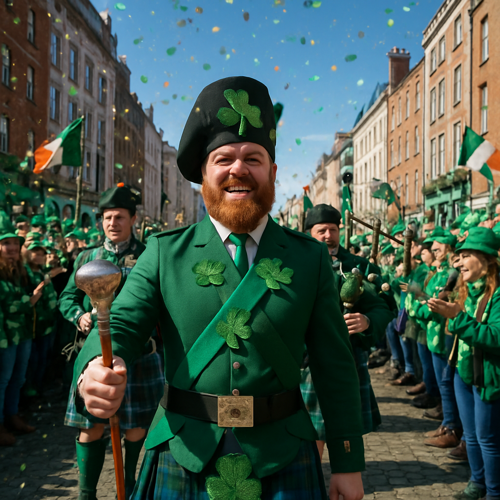 St Patricks Day Parade In Dublin City Paint by numbers art