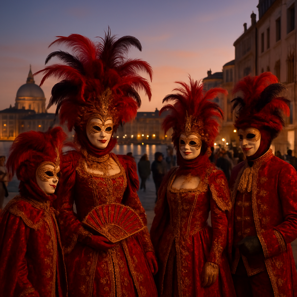 Carnival Of Venice Masked Elegance Paint by numbers kits