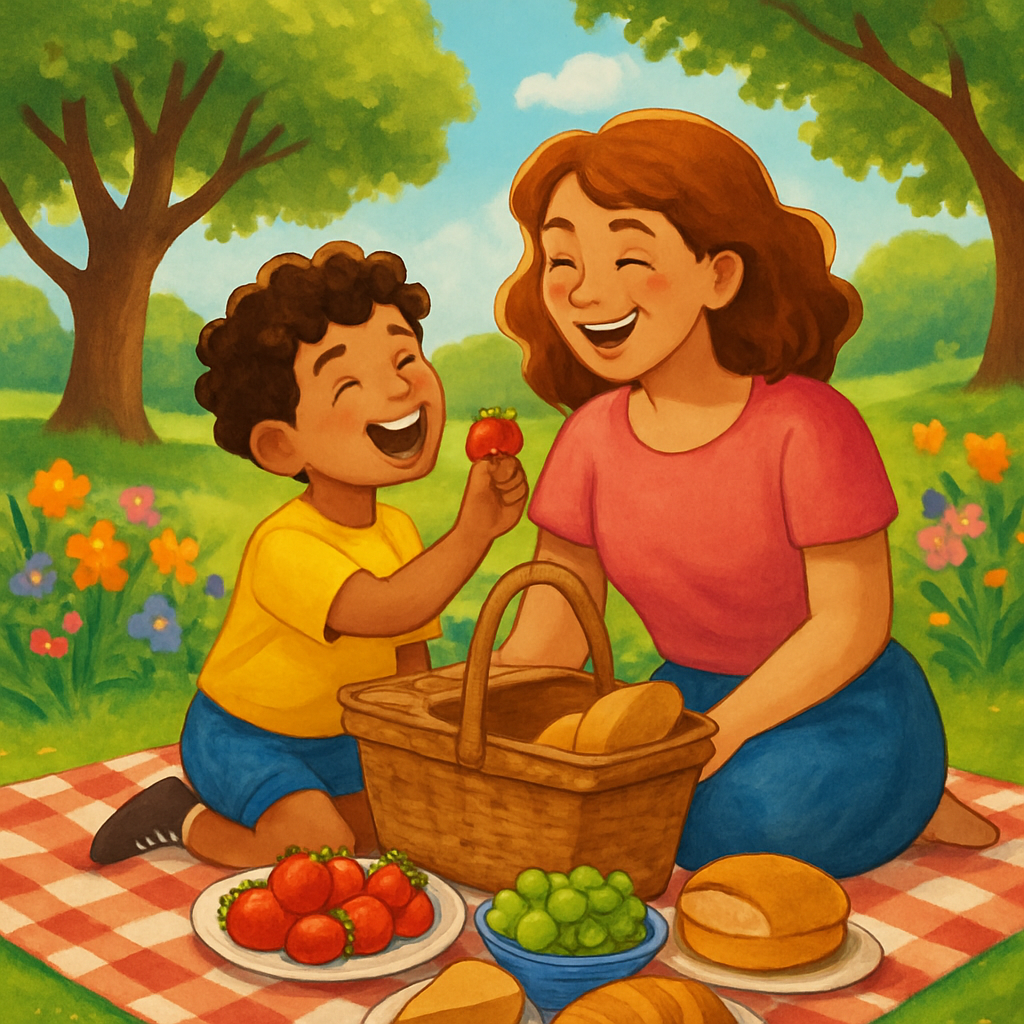 Mothers Day Picnic paint by number