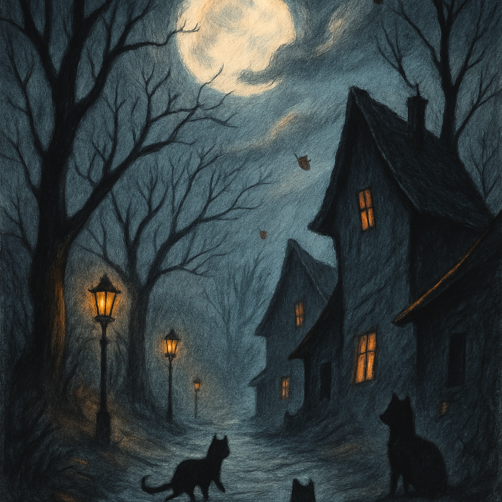 Halloween Moonlit Hollow Halloween DIY paint by numbers