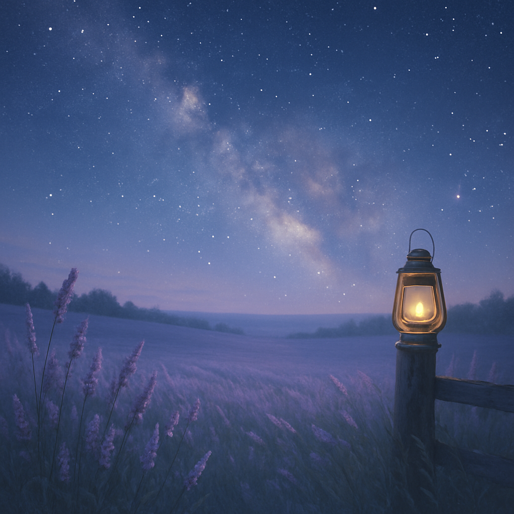 Lavender Starfield Breeze Lavender Paint by numbers art