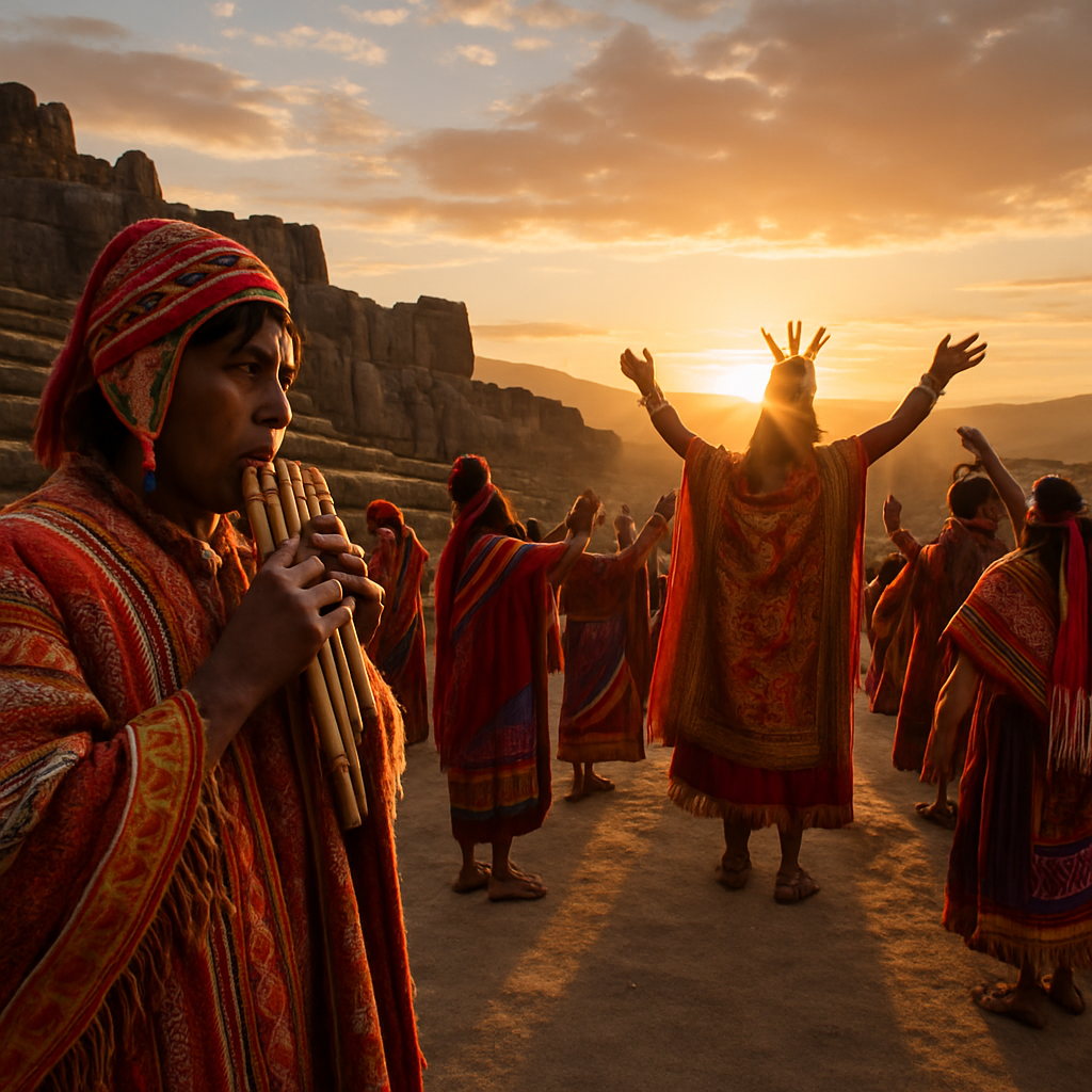 Inti Raymi Sunrise Ceremony In Cusco Paint by numbers kits