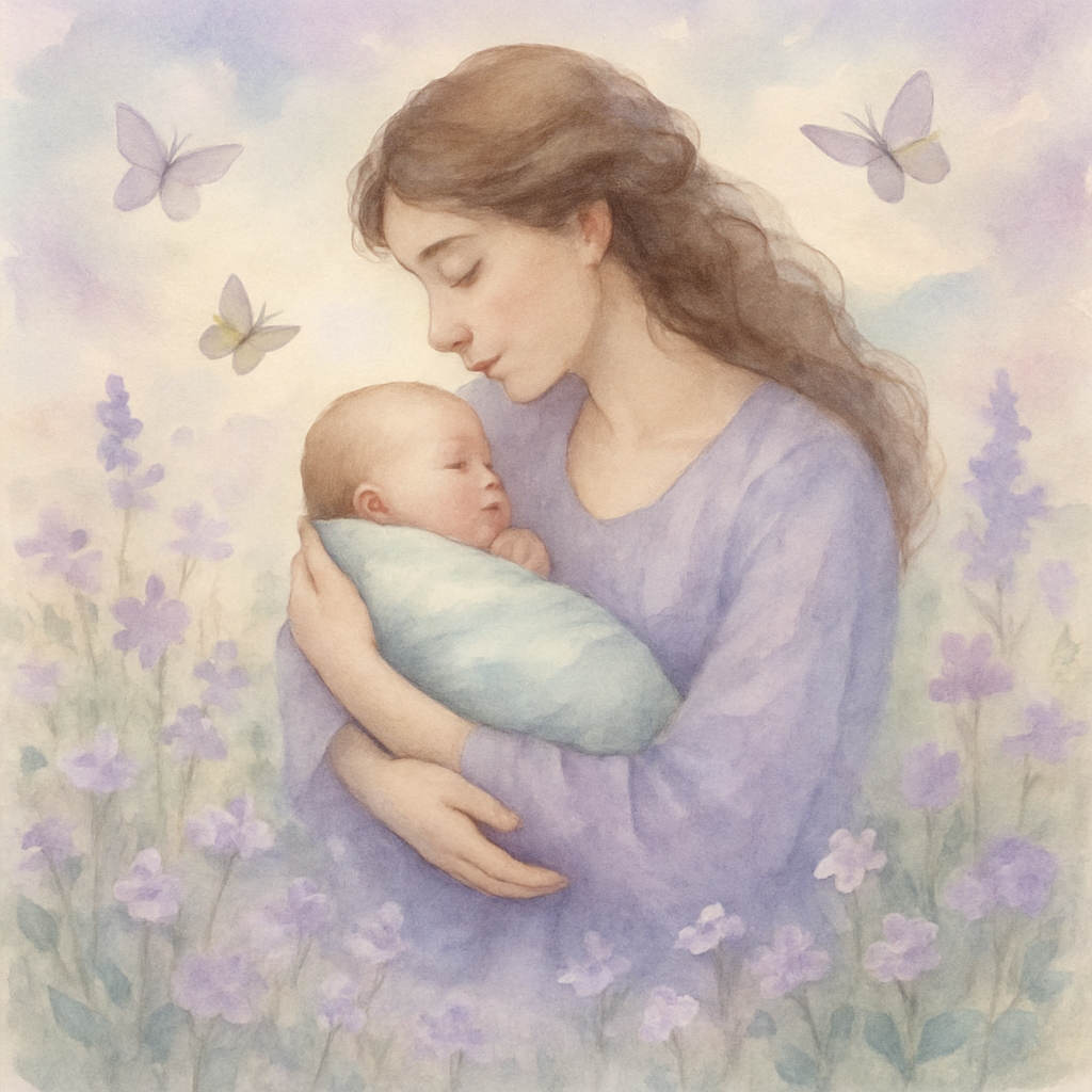 First Bloom In Mothers Arms paint by number