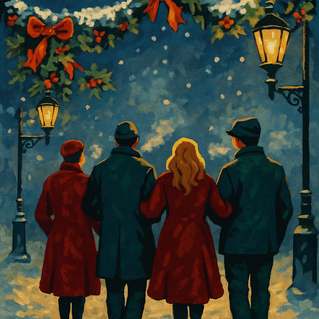 Frosted Garland Walk Numbered painting kits