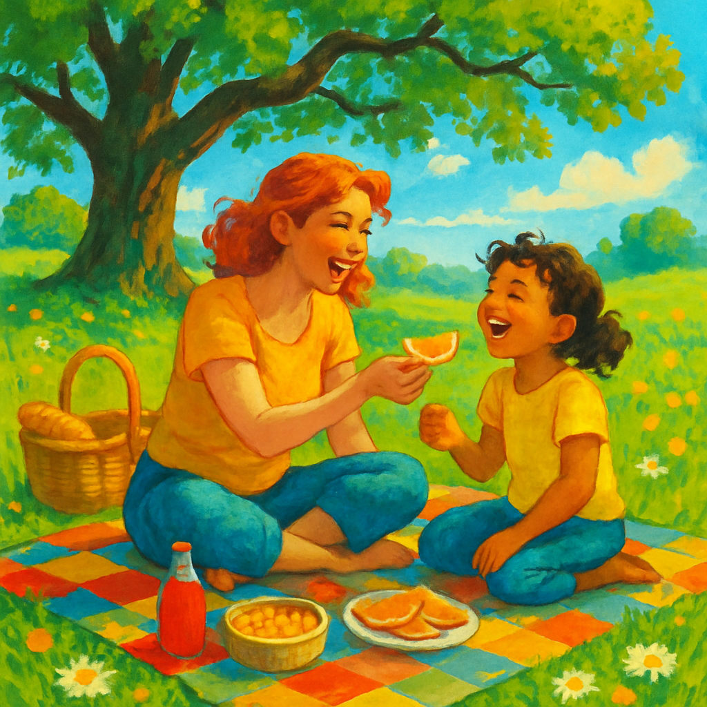 Picnic In The Meadow With Mom Paint by numbers kits