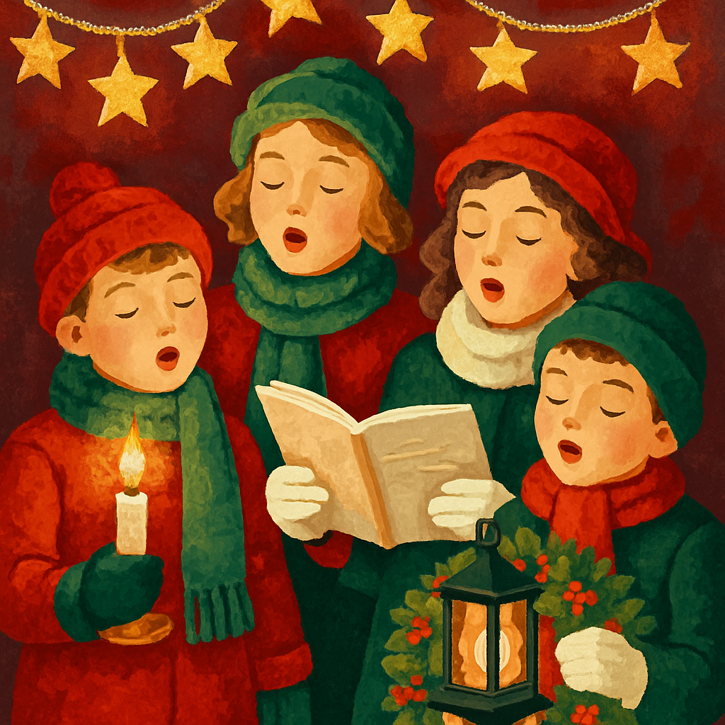 Starlight Carol Chorus painting number kit