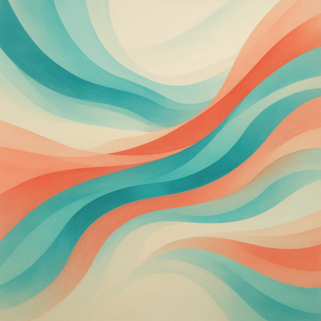 Abstract Dawn Currents paint by color
