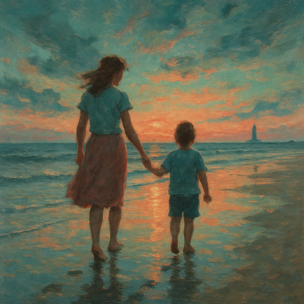 Seaside Sunset Promises Painting by numbers kit